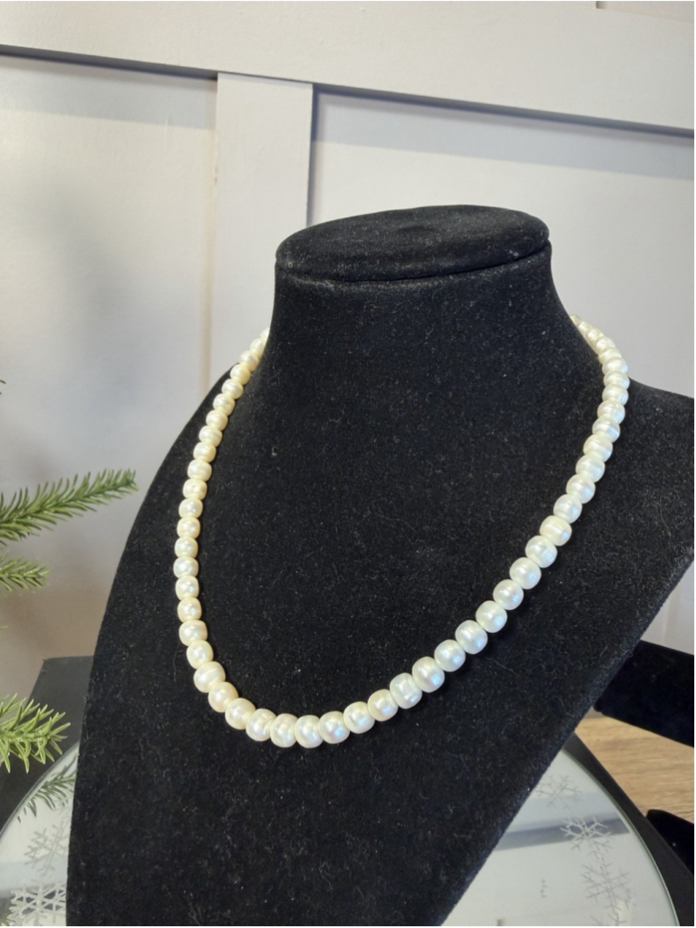Freshwater Pearl 5mm Necklace, Bridal Pearls, White Pearl, Bridesmaid Jewelry